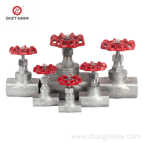 Globe valves for gas